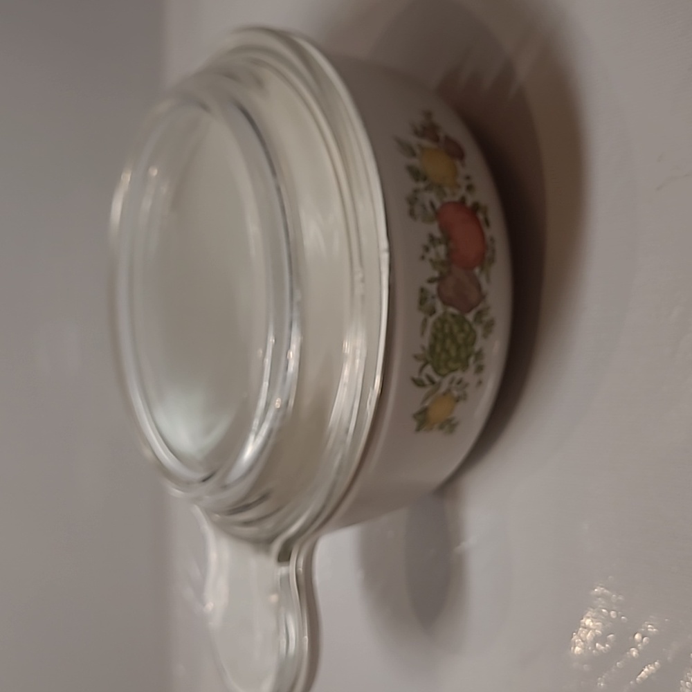 Vintage corningware p-150-b grab-it 550ml spice of life  w/pyrex lid